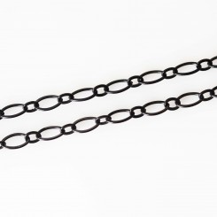 Cable Necklace - Black Tone - 30 inch
